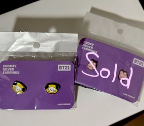 BT21 Earrings - Chimmy (Cooky Sold)