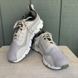 Reebok Men's Zig Dynamica Running Shoes Size 11.5  Cream Olive Green