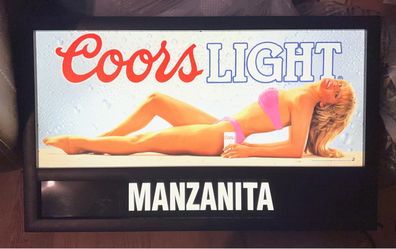 Coors Light Illuminated Bar Sign