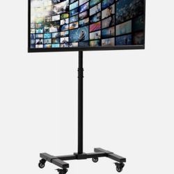 Mobile 13 to 42 TV Floor Stand, Height Adjustable Mount w/ Wheels MT1004