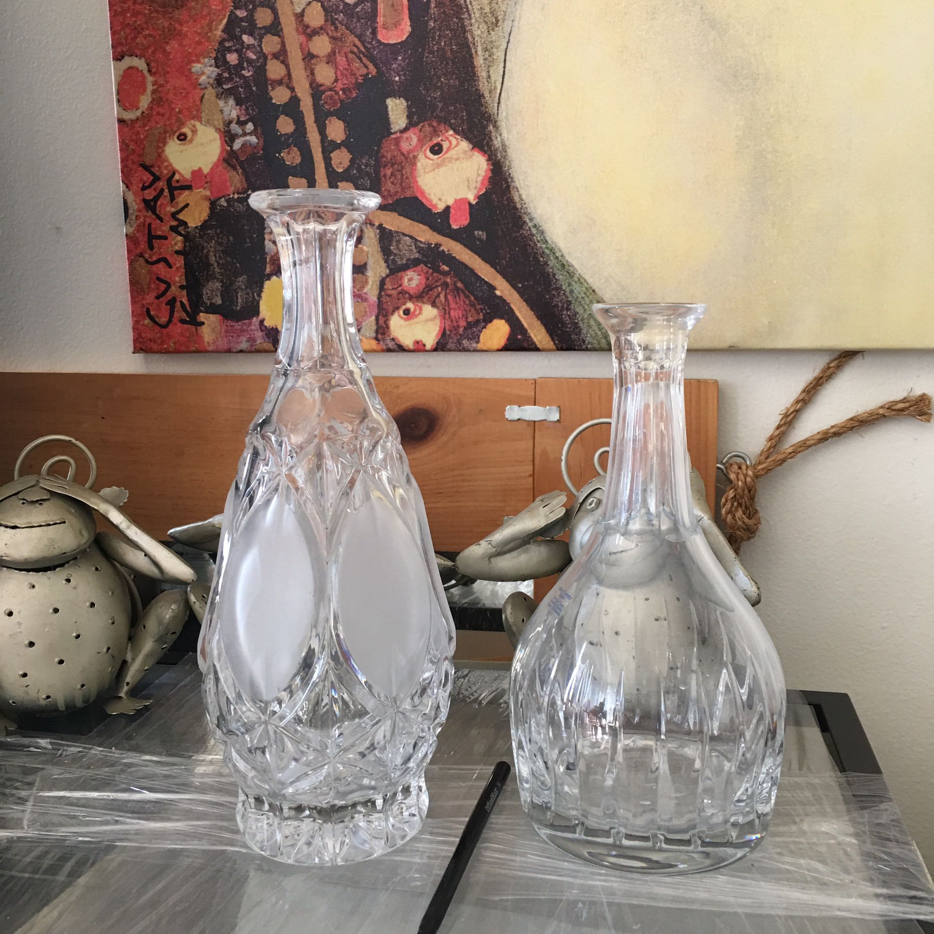 crystal glass vases