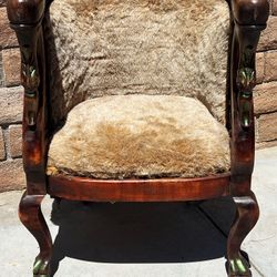 Antique Solid Wood With A Great Carving 