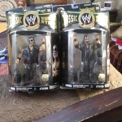 WWF LEGENDARY CLASSIC SUPERSTAR DEMOLITION MEN SERIES 14 AX AND SMASH TAG TEAM 🏆 CHAMPIONSHIP TITLE BELTS WRESTLEING FIGUREINE