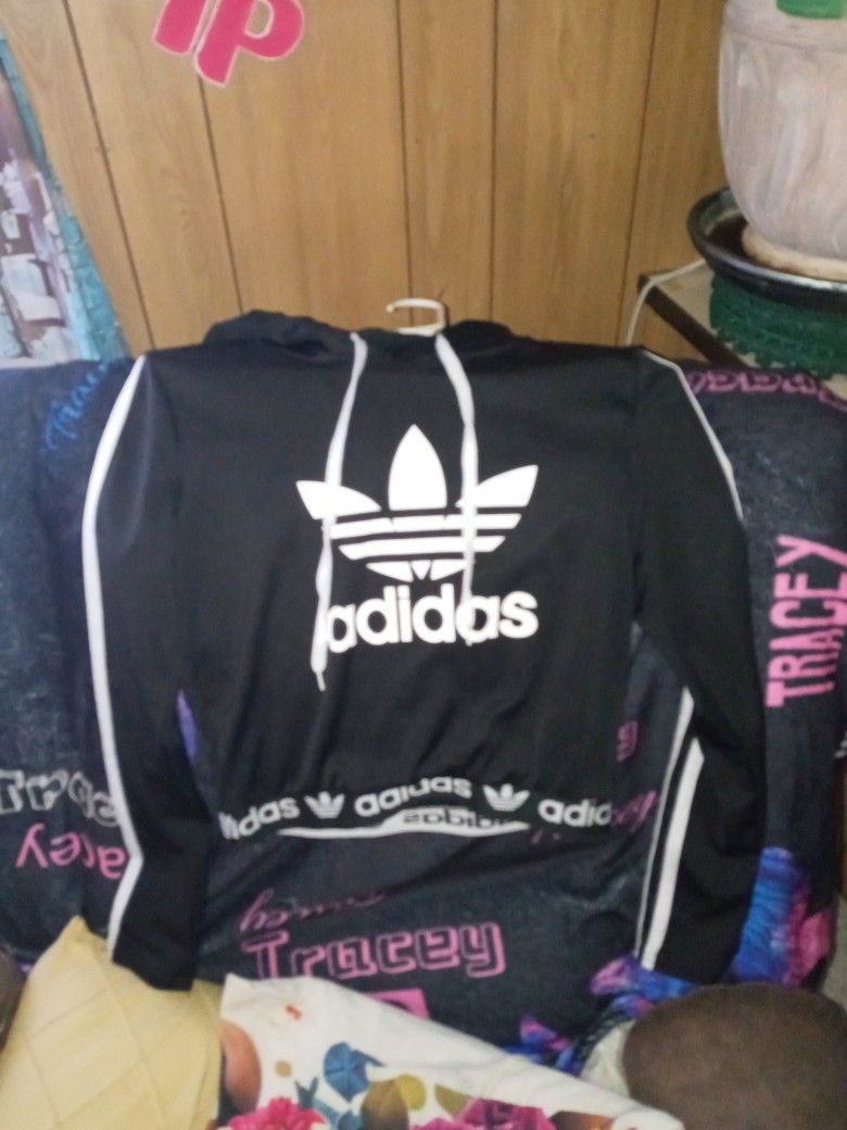 Black Girls Small Adidas Hoodie
