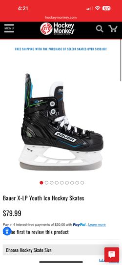 Youth Hockey skates