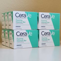 Set 12 CeraVe Foaming Cleanser Bar 4.5oz Bar Soap For Normal To Oily Skin