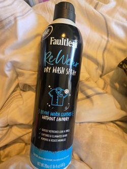 BRAND NEW BOTTLE 20 OZ  FAULTESS RE WEAR DRY WASH SPRAY NEVER USED