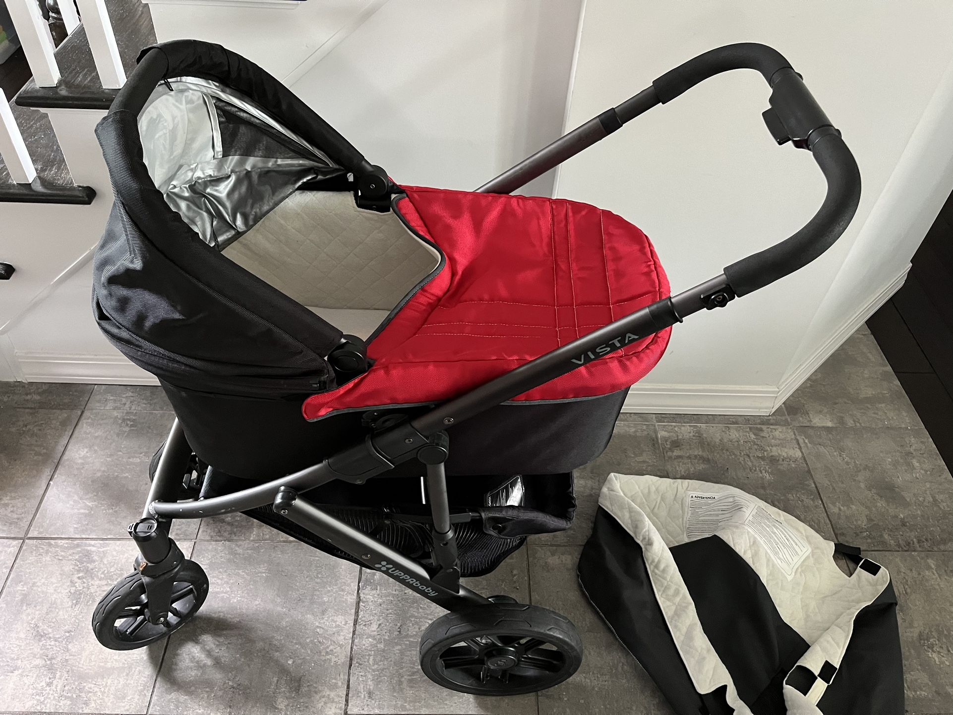 Original Uppababy Vista Stroller Baby Bassinet
