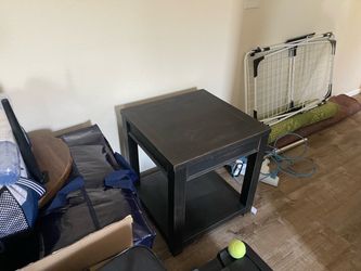 Wood end table