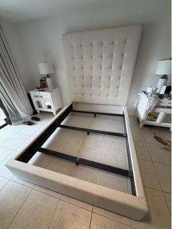 Universal Furniture Brando Queen Bed | 80” Upholstered Headboard | Originally Purchased at Baer’s
