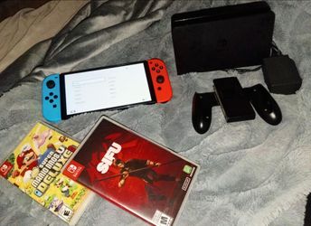 Nintendo switch bundle w games and original cords