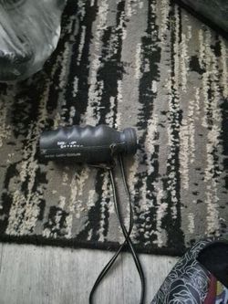 Black Monocular with Wrist Strap