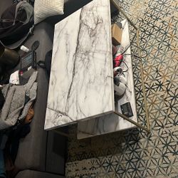 Coffee Table, Wood And Metal