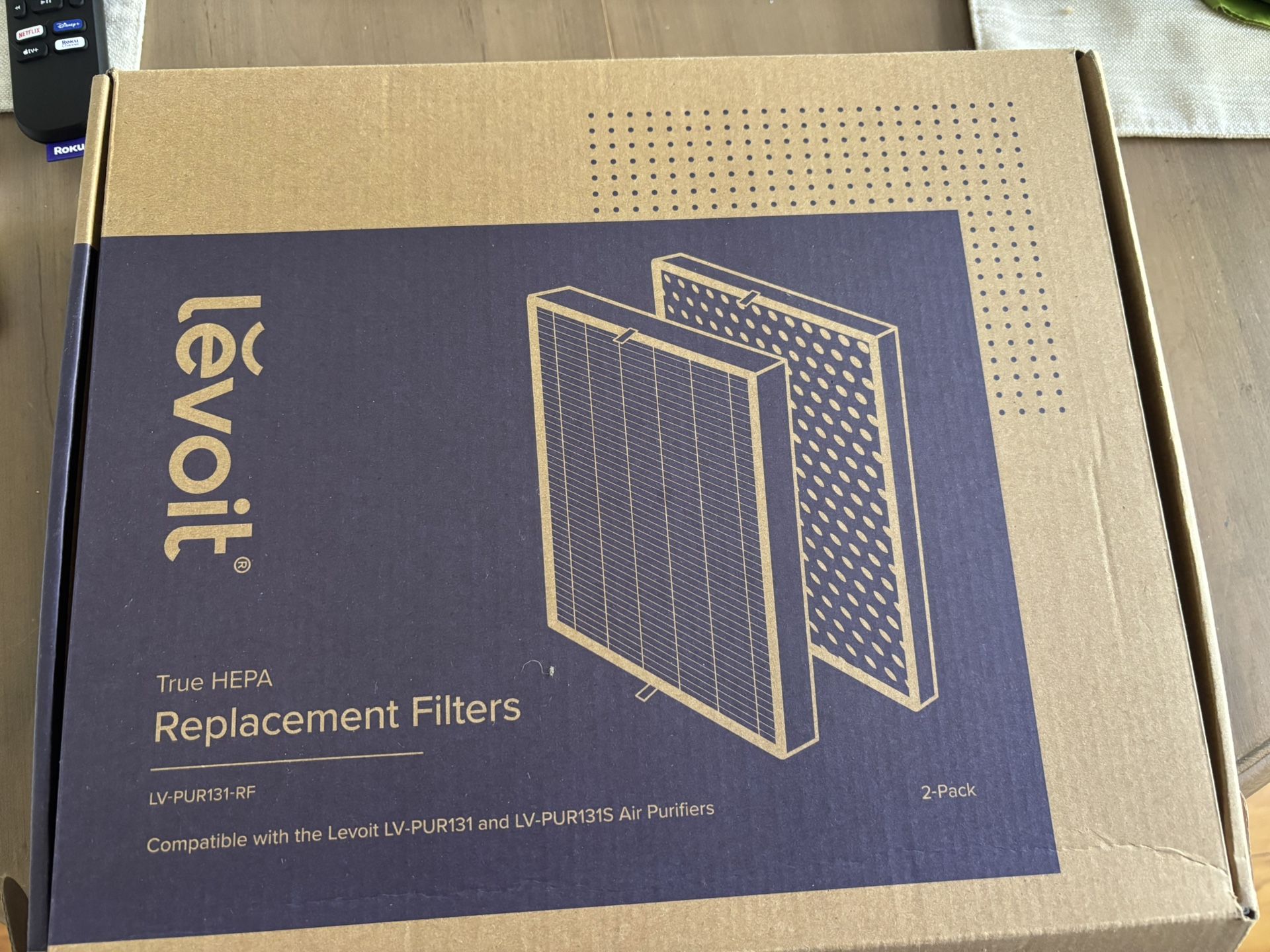 Genuine Levoit Air purifier 2-pack Hepa Filter Replacement