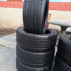 SET OF FOUR TIRES CONTINENTAL P255/45R19