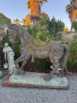 Monumental Bronze Horse Sculpture