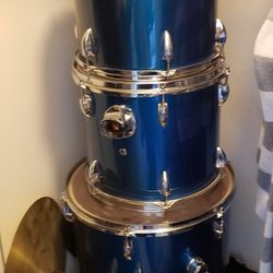 Full Blue Ludwig Drum Set