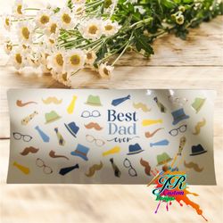 16oz Gradient Beer Glass Can Sublimation Frosted Glass Tumbler     UV DTF | Ready to Apply Cup Wrap  