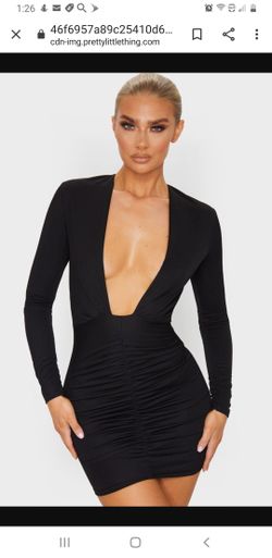 BLACK DRESS FROM PRETTY LITTLE THINGS