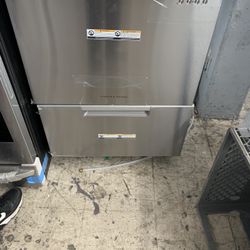 Fisher & Paykal Double Drawer Dishwasher In Stainless Steel New Open Box