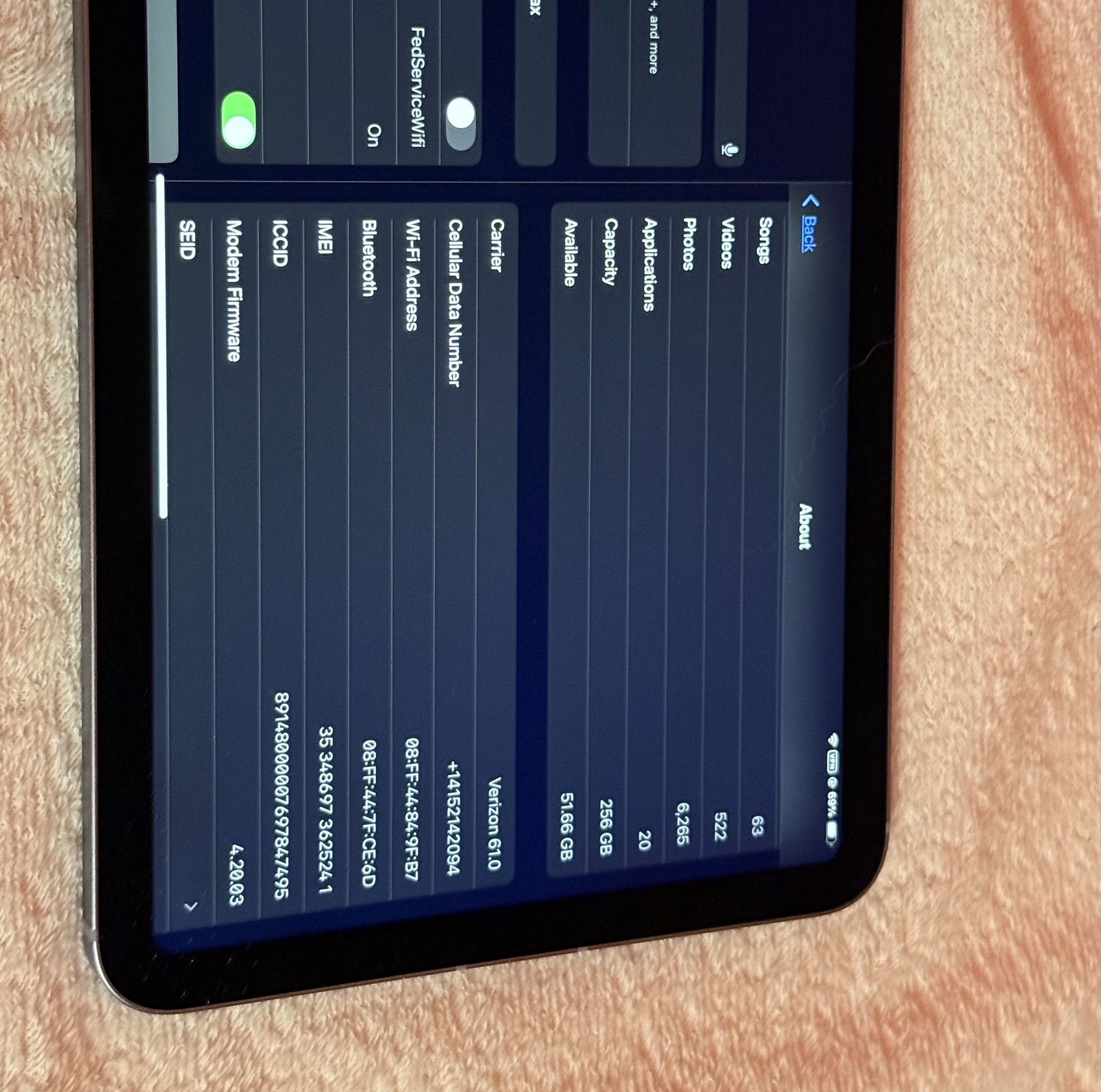 iPad Mini 6 256GB Wifi + LTE