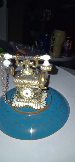 Vintage  Telephone Trinket Box