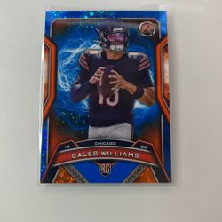2024 Topps Resurgence Caleb Williams Blue / Orange Spark Disco #117 Bears