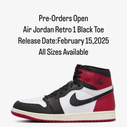 Air Jordan Retro 1 Black Toe