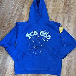 Sp5der Blue TC5 Size Large Good Condition