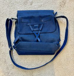 Blue Woven Crossbody Bag (Baggit)