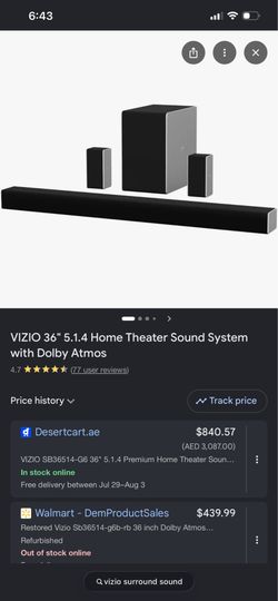 Vizio surround sound