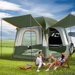 MOPHOTO SUV Tents for Camping 4 People, PU 3000mm Waterproof SUV Tent Attachment Tailgate Tent for Car Jeep Van, Spacious Space 8.2'L x 8.2'W x 7.2'H
