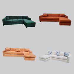 Brand NEW 9x5.5ft And 7X9FT SECTIONAL COUCHES  Sofas CHAISE Lounge Loveseat 