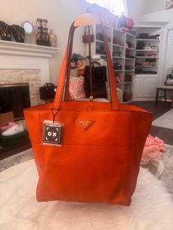 Preloved Vitello Daino Leather Tote Bag