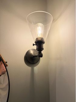 Pottery Barn glass sconces