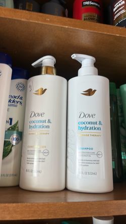 Dove.   Shampoo and conditioner.    18.oz. 8 set