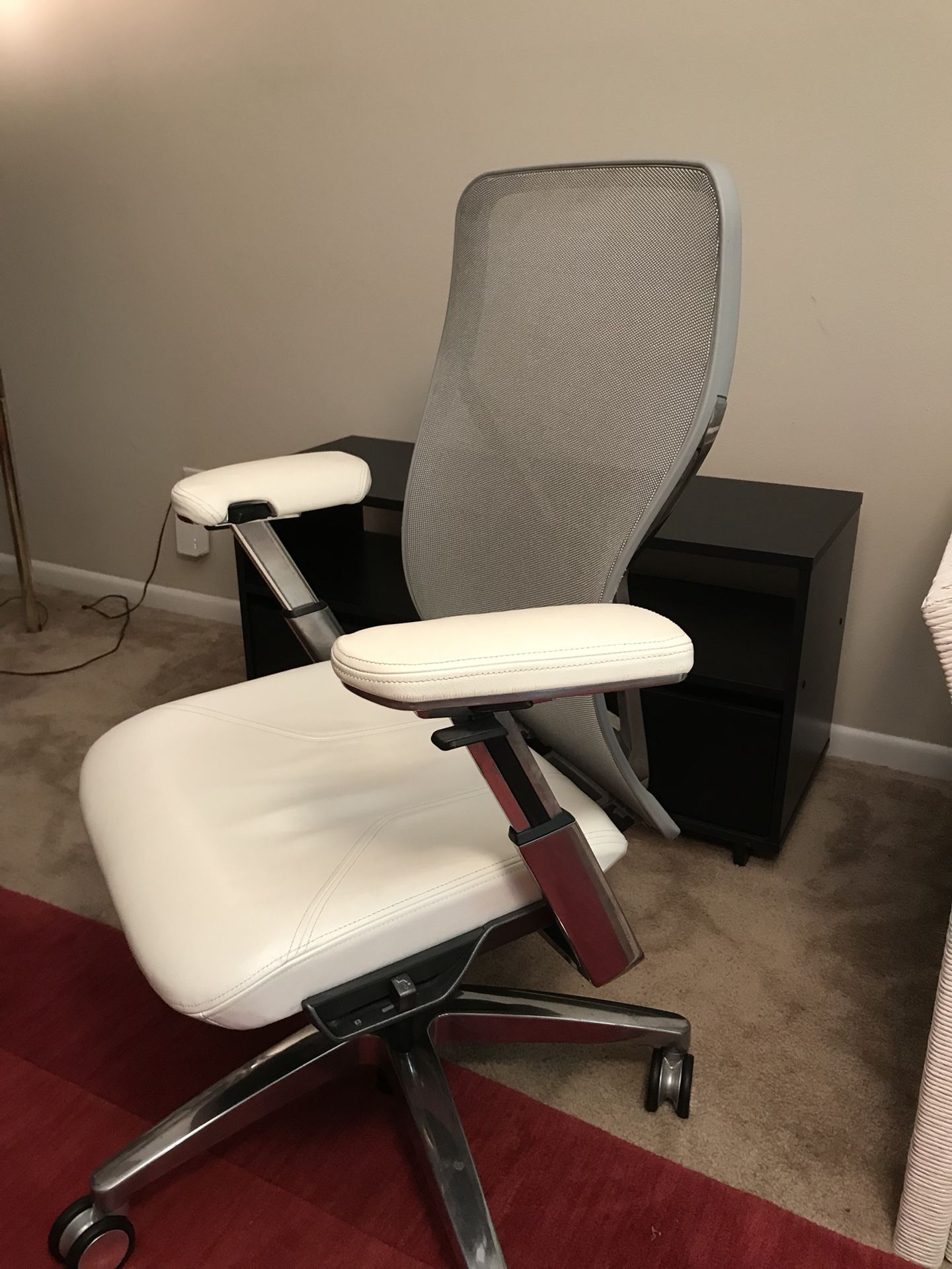 Allsteel Acuity White Leather task chair