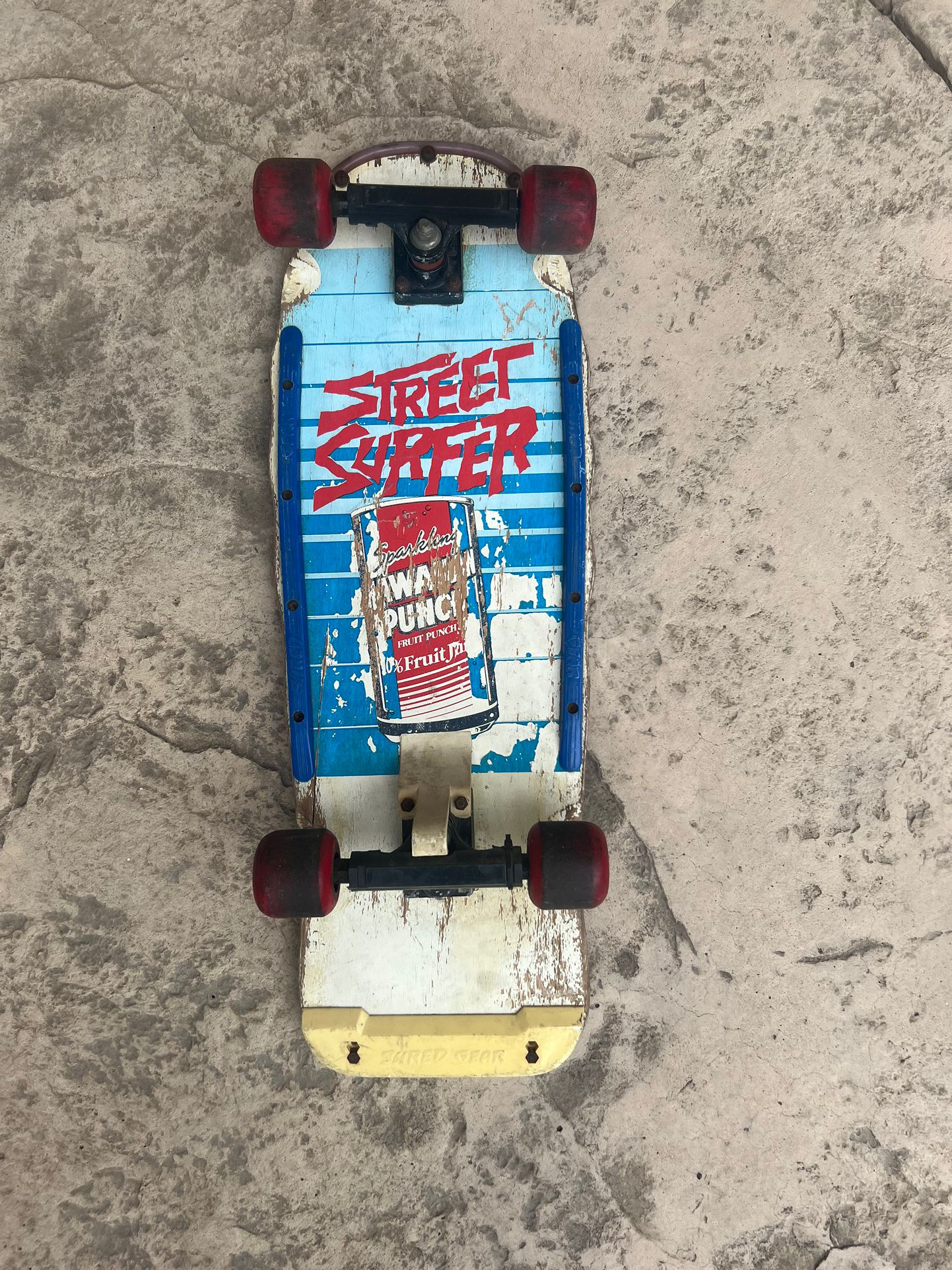 Street Surfer Skateboard Sparkling Hawaiian Punch 1980s Vintage