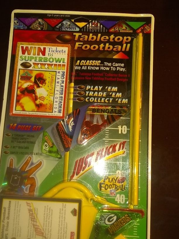 Brand New Tabletop Football Game Bengal's Vs Packer's..