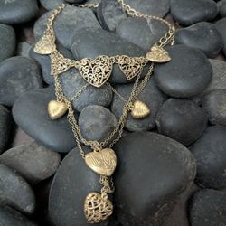 Charm Hearts Necklace (Part Of Accessories Discounts)!