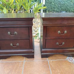 Two Matching Nightstands 