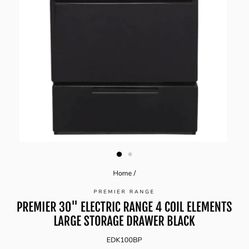 Premier 30in Electric Stove 