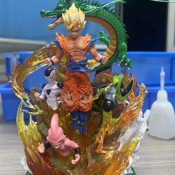Dragon Ball GK Anniversary Boxed Figure Set Goku, Shenron, Frieza, Cell, Majin Buu Statue
