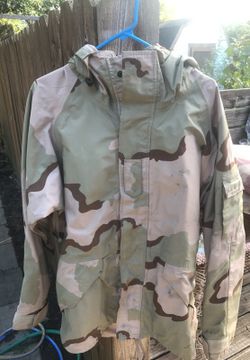 Army gortex parka, 3-color desert camo