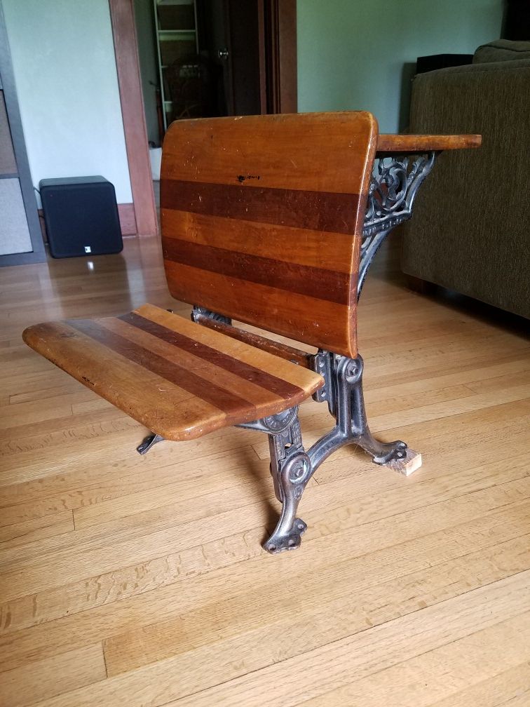 Antique School Desk American SF Co. #5 ca. 1880-81