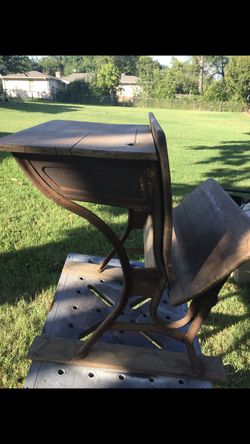 Antique school desk