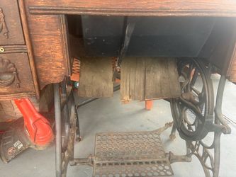***FREE***** antique sewing table desk dining chairs