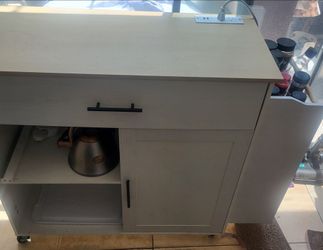 Kitchen island on wheels