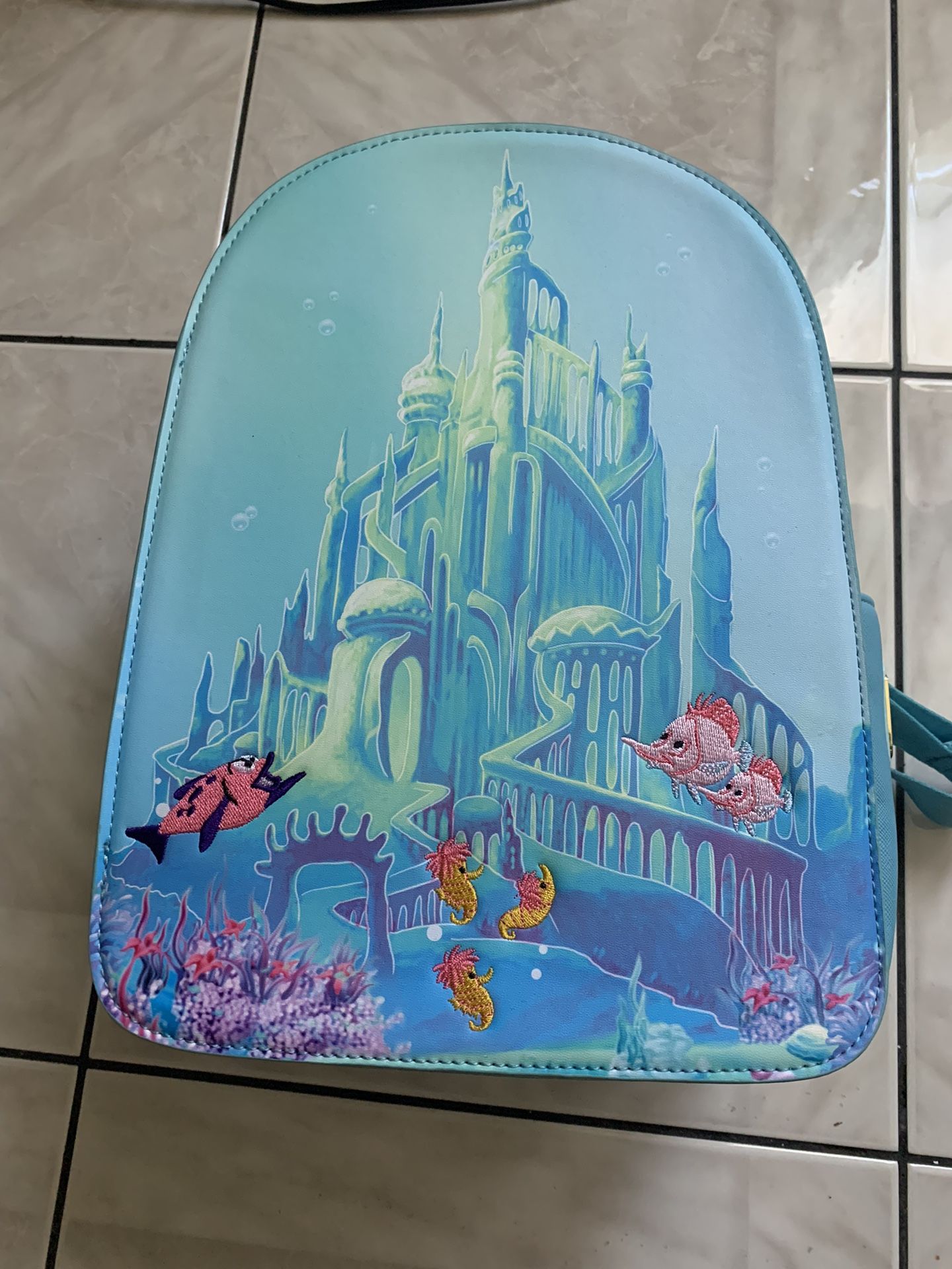 EXCLUSIVE DROP: Loungefly Disney Little Mermaid AOP Mini Backpack