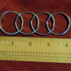 Audi Symbol/Chrome/4 Inches/Place Anywhere On Your Audi